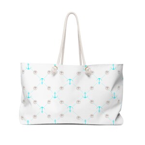 Anchor Weekend Bag - Nautical Travel Bag - Sailing Bag - Nautical Bag - Beach Bag - Beach Travel Bag - Overnight Travel Bag - Overnight Bag