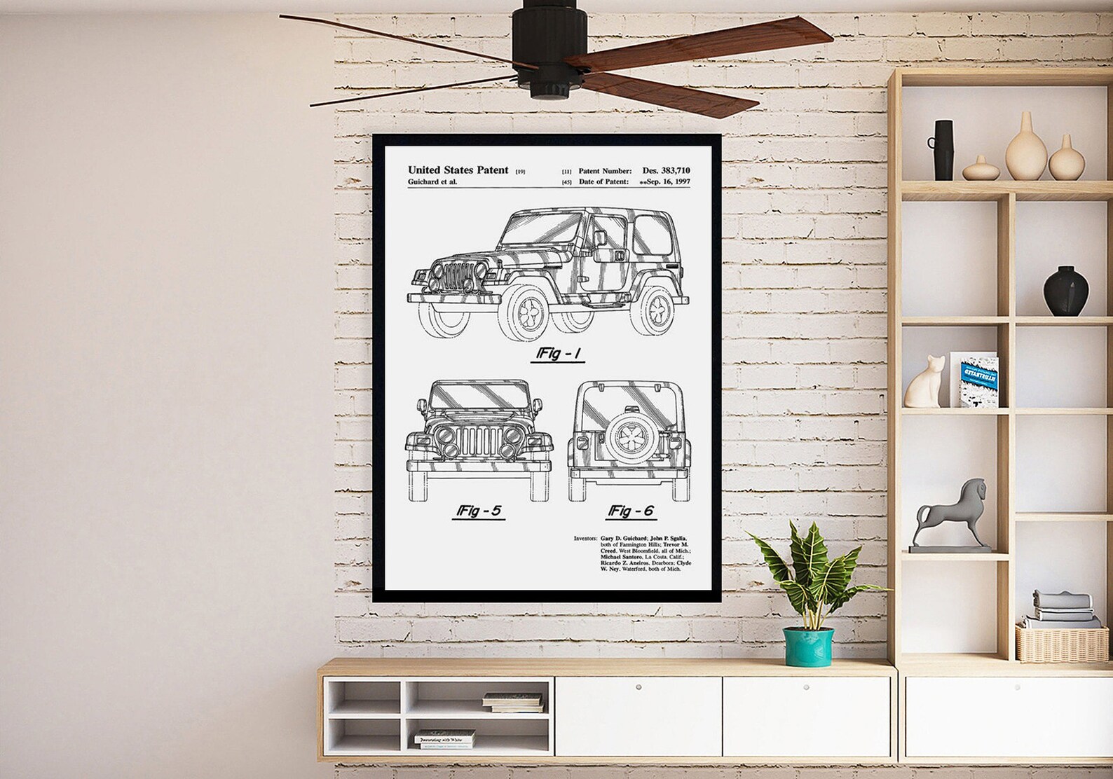Jeep Wall Decor Jeep 4x4 Patent Jeep Wall Art Print Jeep Etsy