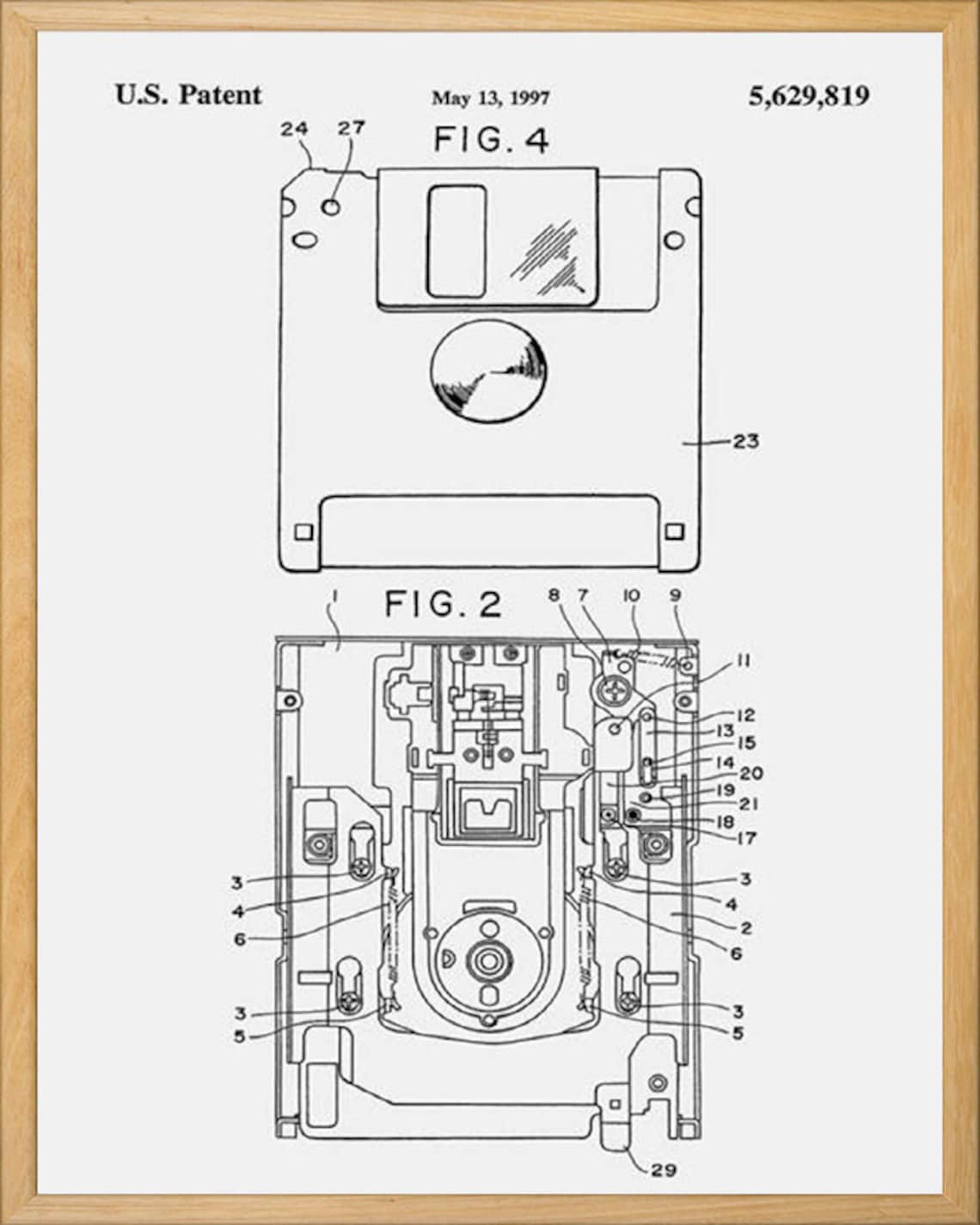 3.5 Inch Floppy First Floppy Disk Floppy DiskFloppy Art Etsy