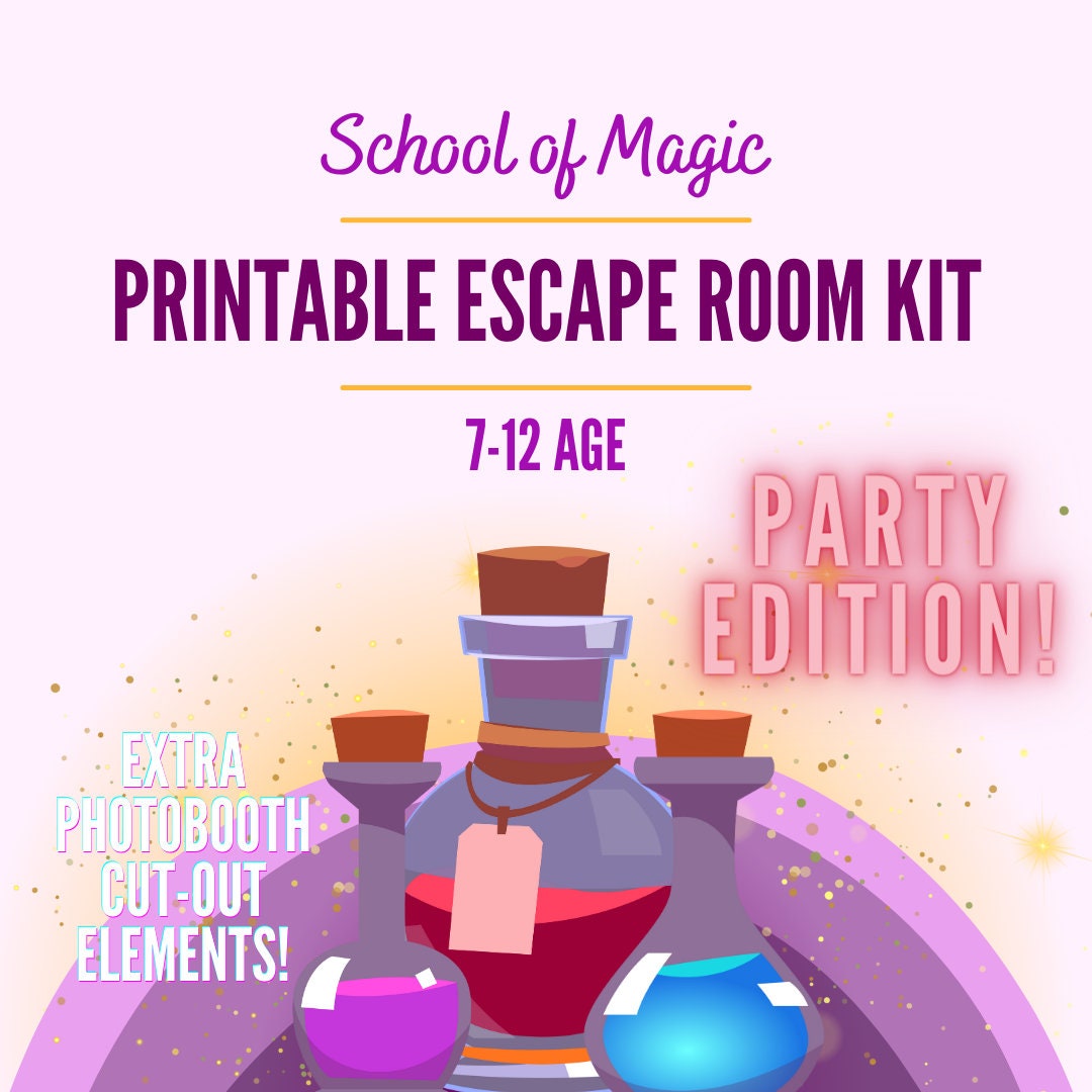 Printable Escape Room Kit Party Edition Print &amp; Play Birthday Party ...