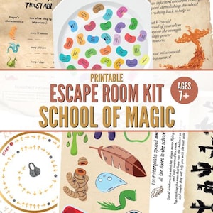 Wizard Escape Room em casa: Jogo da Escola de Magia (PDF)