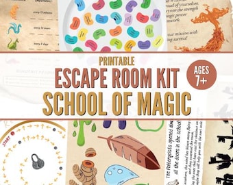 Wizard Escape Room At Home: School of Magic Game (PDF)
