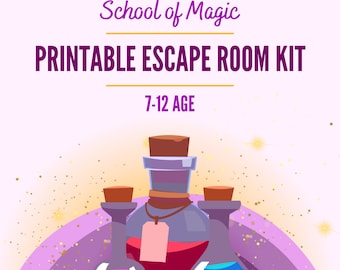 Escape Room At Home | Print & play | Game kit for Kids | School of Magic | Family fun | Birthdays Party Idea | Celebrations