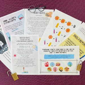 Escape Room for Kids, Print & Play, Game Kit for Kids, Laboratory