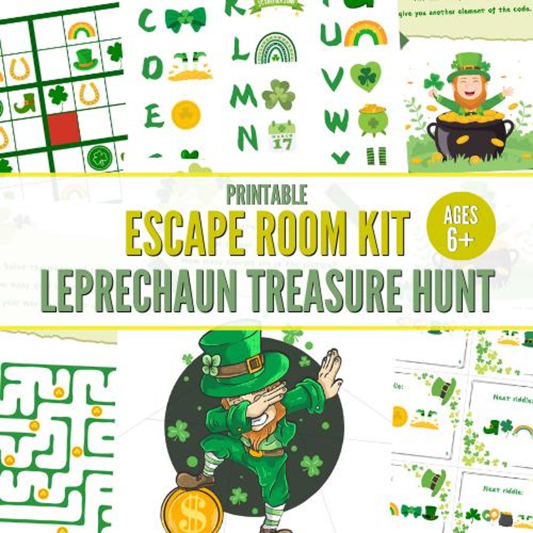 Leprechaun Math Riddles St. Patrick's Day Treasure Hunt Riddles: Leprechaun Game (PDF) - Etsy