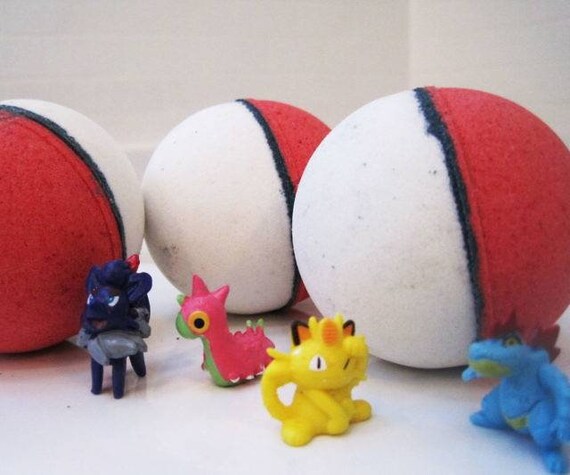 MEGA Pokemon bath bomb with SUPRISE pokemon figurine inside and