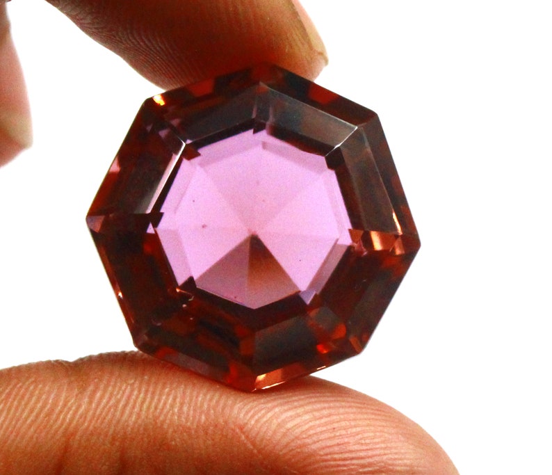 50.20 Carat Certified Natural UntreatedUnheated Octagon Shape Color Changing Russian Alexandrite Loose Gemstone VJ976