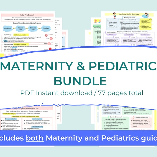 Maternity Study Guide Etsy