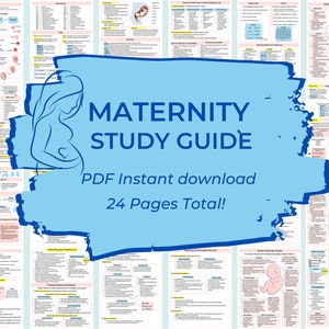 OB & Maternity Study Guide | Nursing student study guide | Labor and Delivery | Digital Download