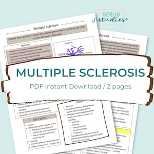 Multiple Sklerose | Neurologische Erkrankungen | Pflegeanleitung | Digitaler Download