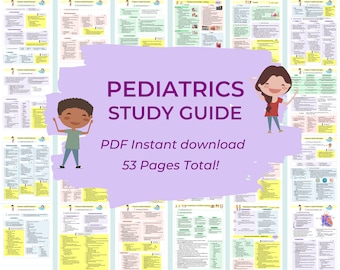 Learning & School Nursing School Digital Download Pediatrics Nursing ...