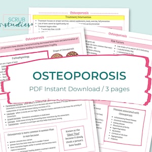 Osteoporose | Studiegids verpleegkunde | Digitaal downloaden