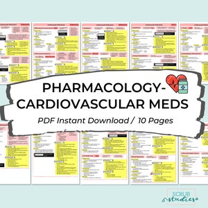 Pharmakologie - Herz-Kreislauf-Medikamente | Anleitung für den Pflegeschüler | Digitaler Download | Cardio Med