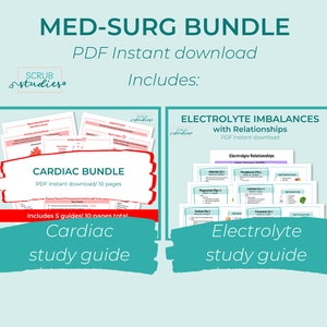 Med-surg Study Guide Bundle | Medical-surgical | Nursing Study Guide ...
