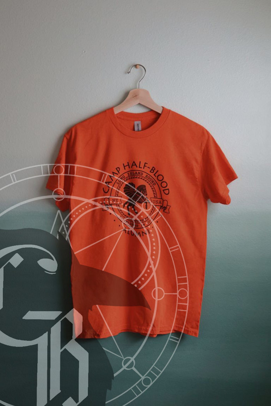  Today Sale Camp Half Blood Halloween T Shirt Movie Percy  Jackson for Him or Her Fans Orange : Clothing, Shoes & Jewelry