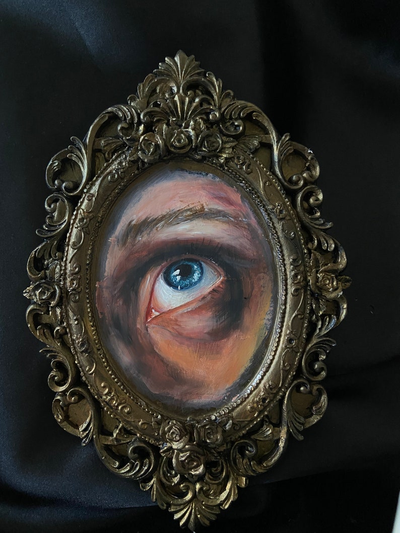 Original Lovers Eye Painting Eye Oil Painting Victorian Gothic - Etsy