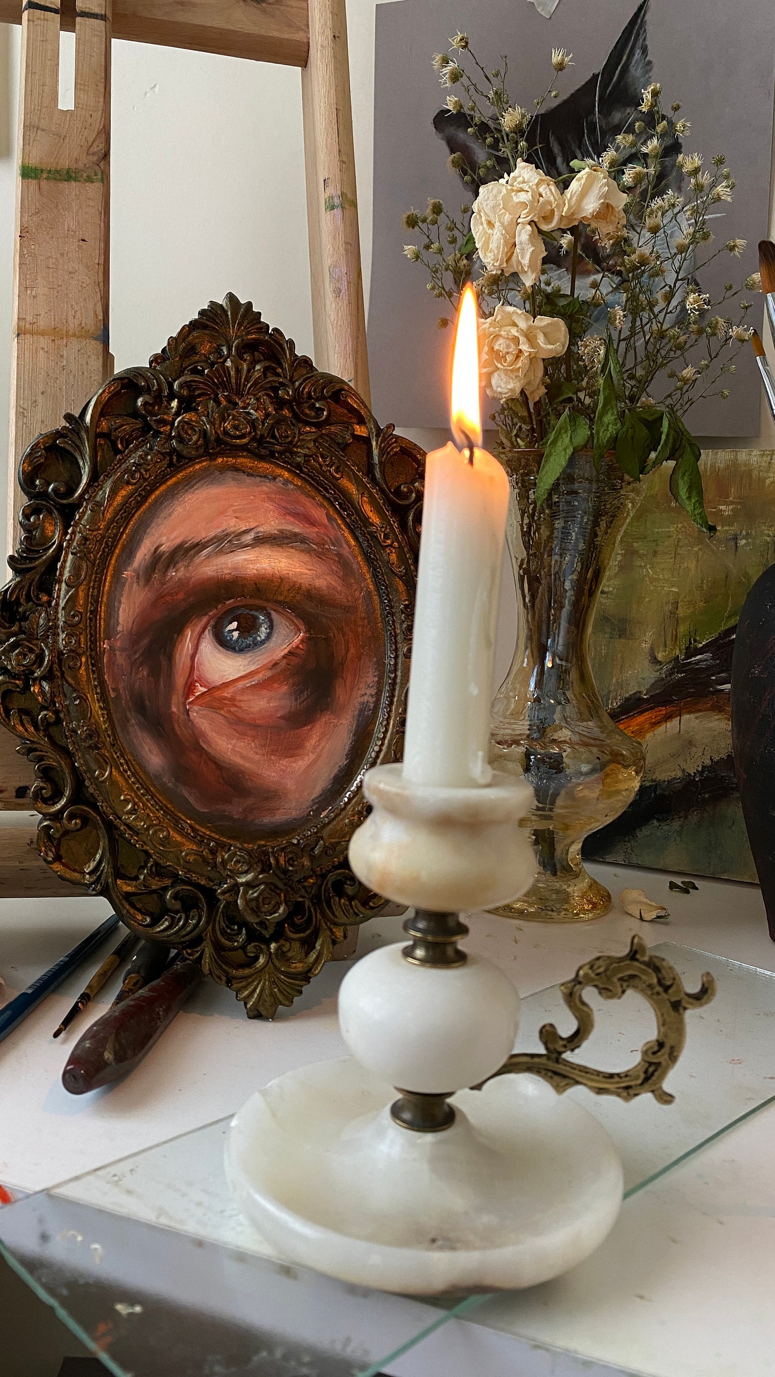 Original Lovers Eye Painting Eye Oil Painting Victorian Gothic - Etsy