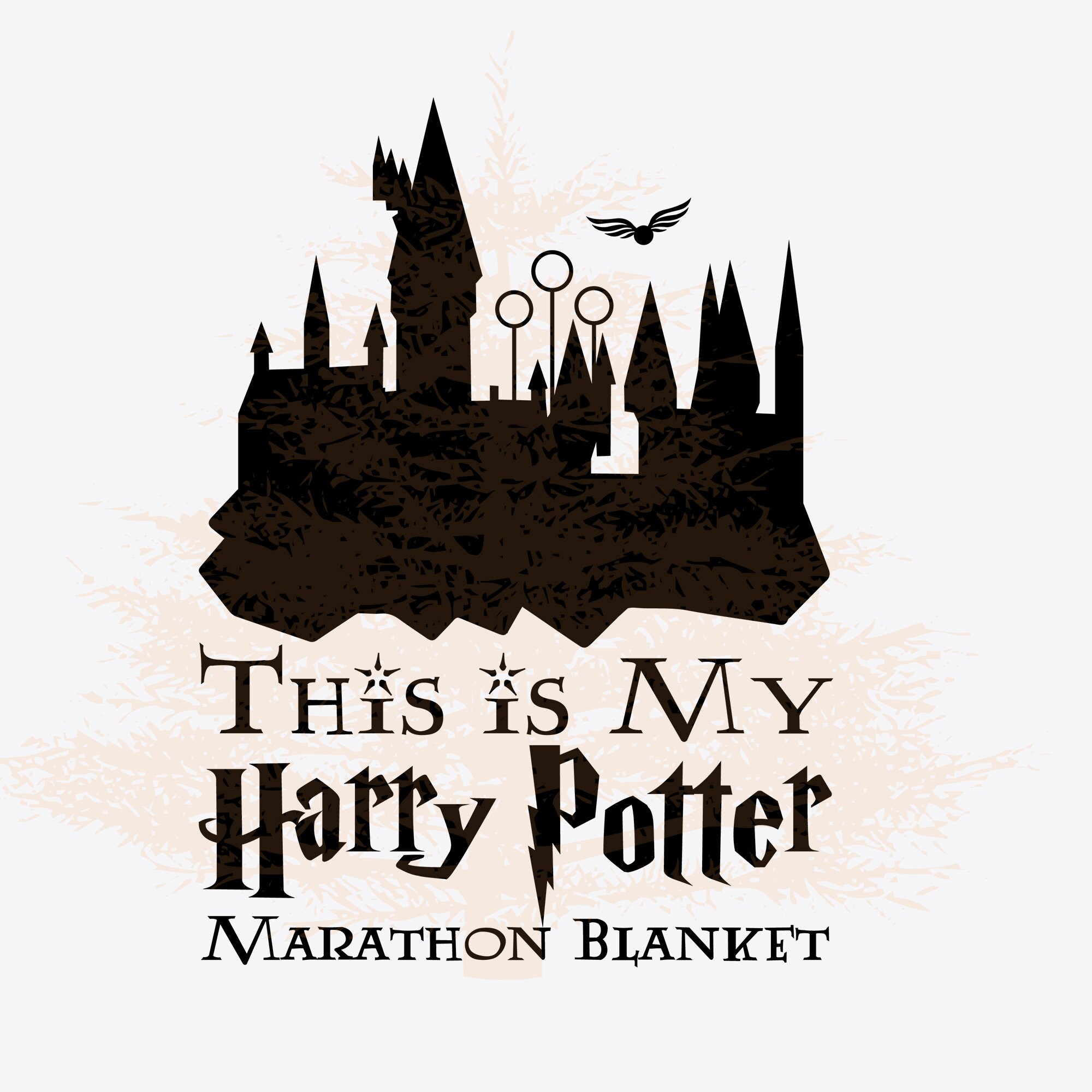 Harry Potter Movie Watching Blanket Sublimation File Print Etsy