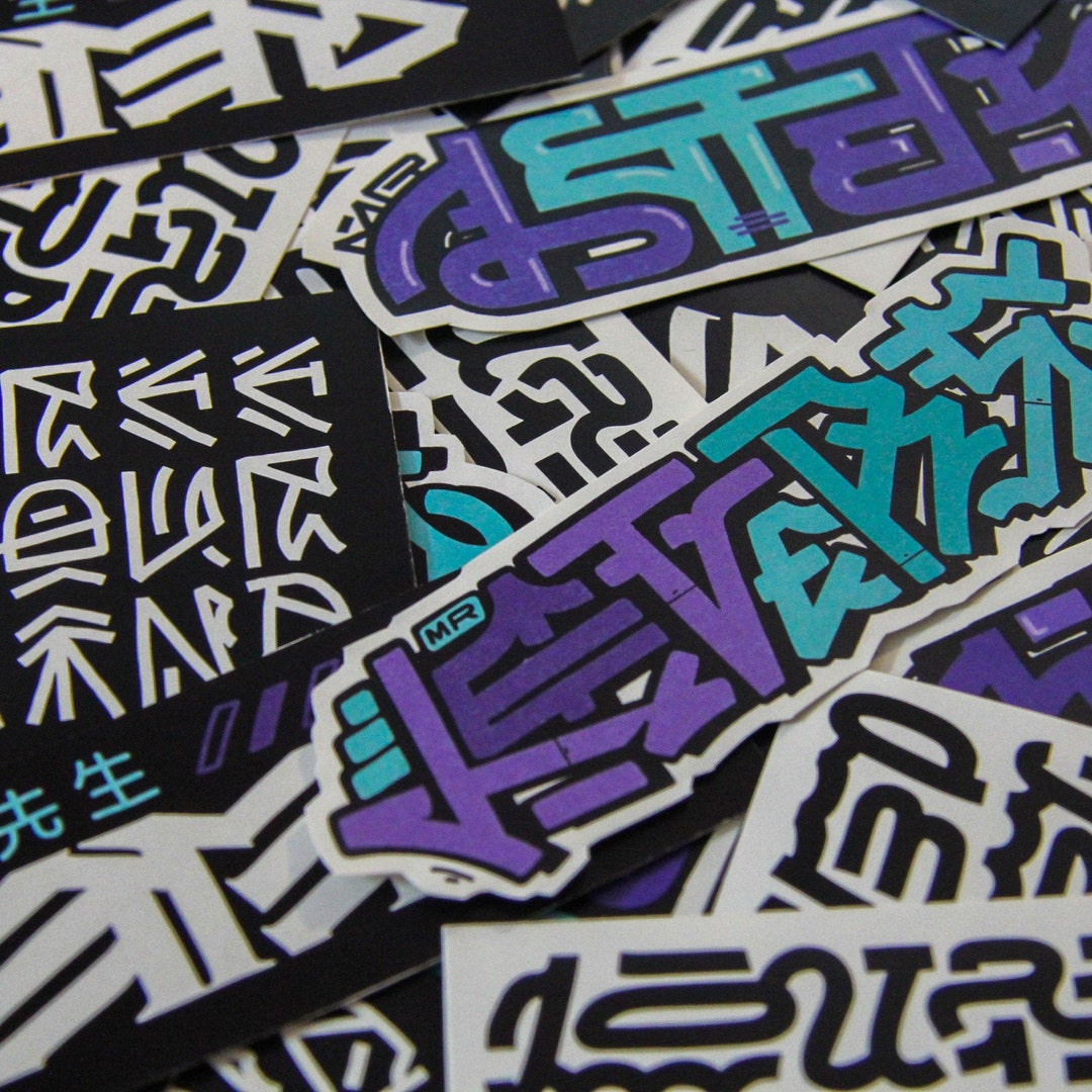 Graffiti Stickers Pack 2 Autocollants Etsy