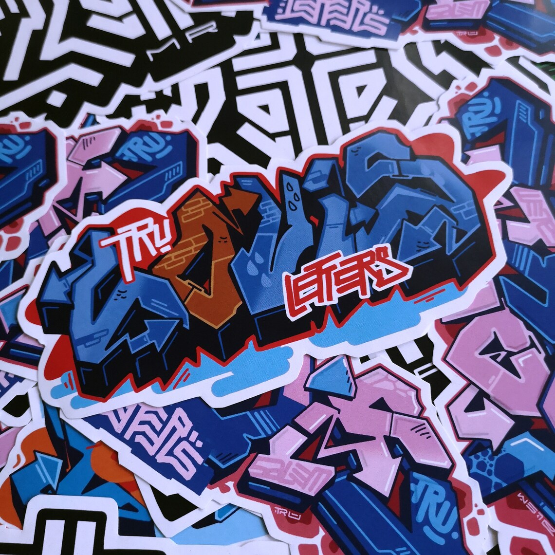 Graffiti Stickers Pack 3 Stickers Etsy