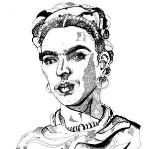 Frida Print. A3.