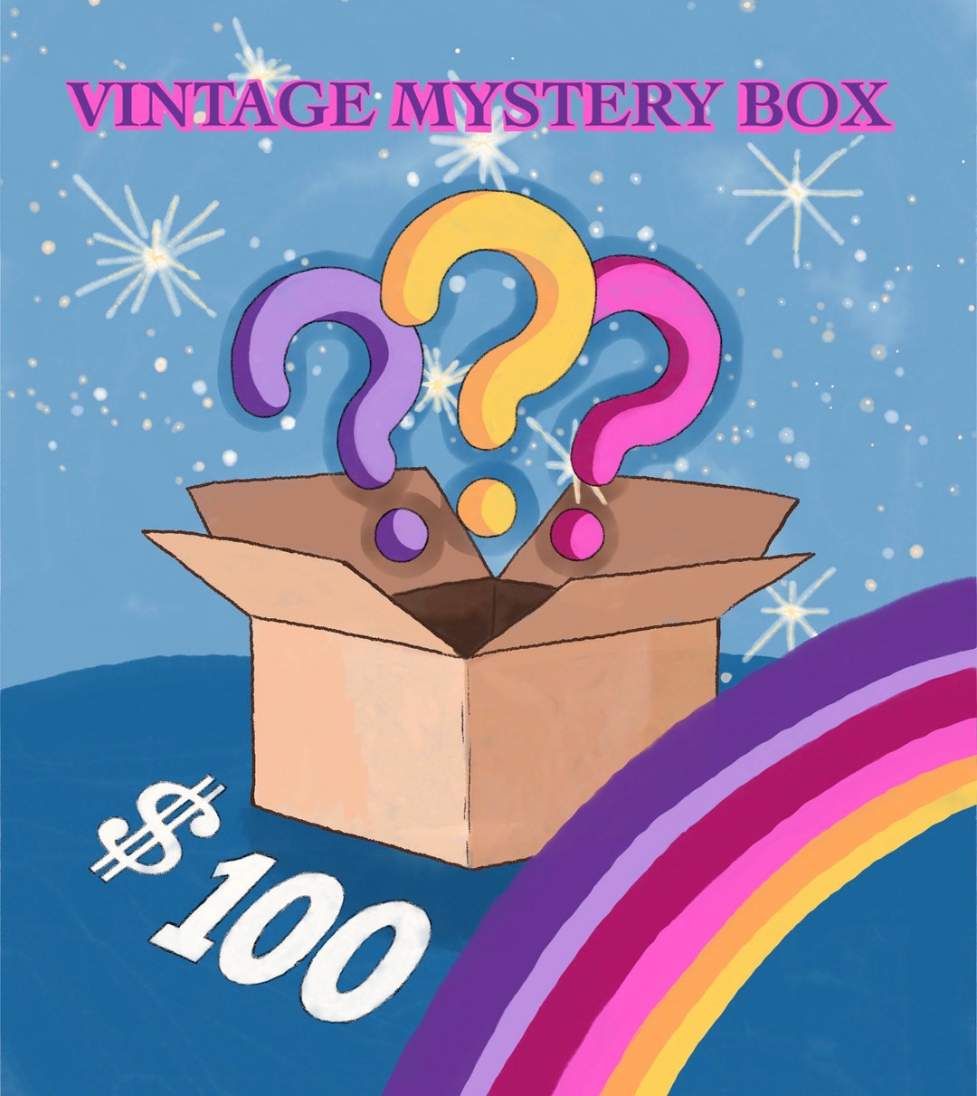 Vintage Mystery Box Curated Just for You Etsy