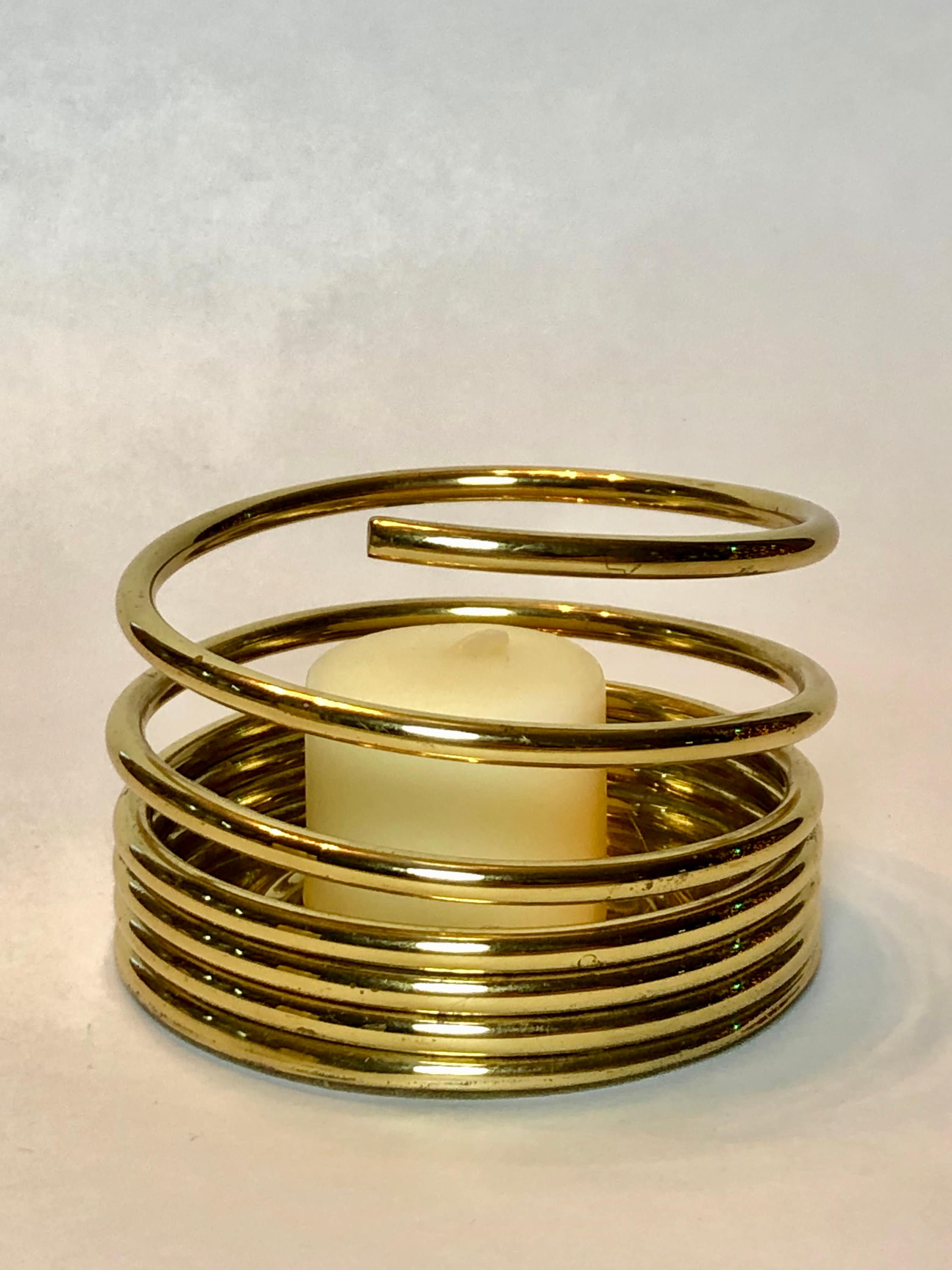 Brass Coil Candle Holder Partylite Etsy 日本