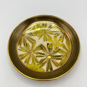 Hand Decorated Vee Jackson Flowers Plate