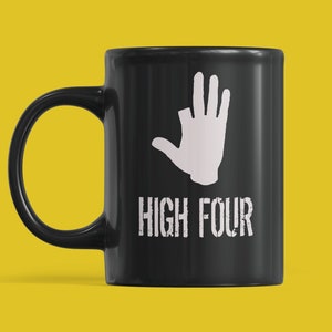 High Four Gift Missing Finger T-Shirt / Gift For Finger Amputee Mug 11oz
