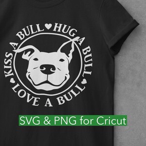 Liebe ein Bull Pitbull digital Cricut SVG PNG Bully Hund Rettung Pit Bull American Bully Hund Silhouette Aufkleber Hund Vektor Pitbull Clipart Download