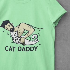 Cat Daddy Essential Bearded Man en Schattige Kat SVG en PNG Bestanden Cadeau voor haar digitale download