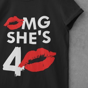 OMG Sie ist 40 Geburtstag, 40 Jahre alt, 40. Geburtstag SVG und PNG-Geschenk-Idee digitaler Download