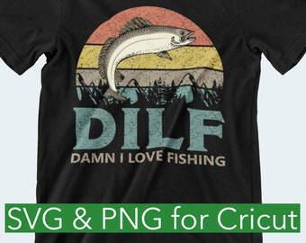 Download Damn I Love Fishing Etsy