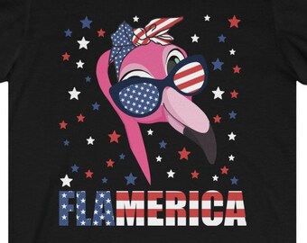 Patriotic Flamingo - Etsy
