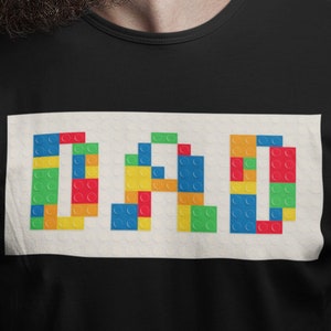 Dad Brick Master Builder t-shirt Master Destroyer Gift Building Blocks Set Gift Family Unisex Jersey Short Sleeve Tee