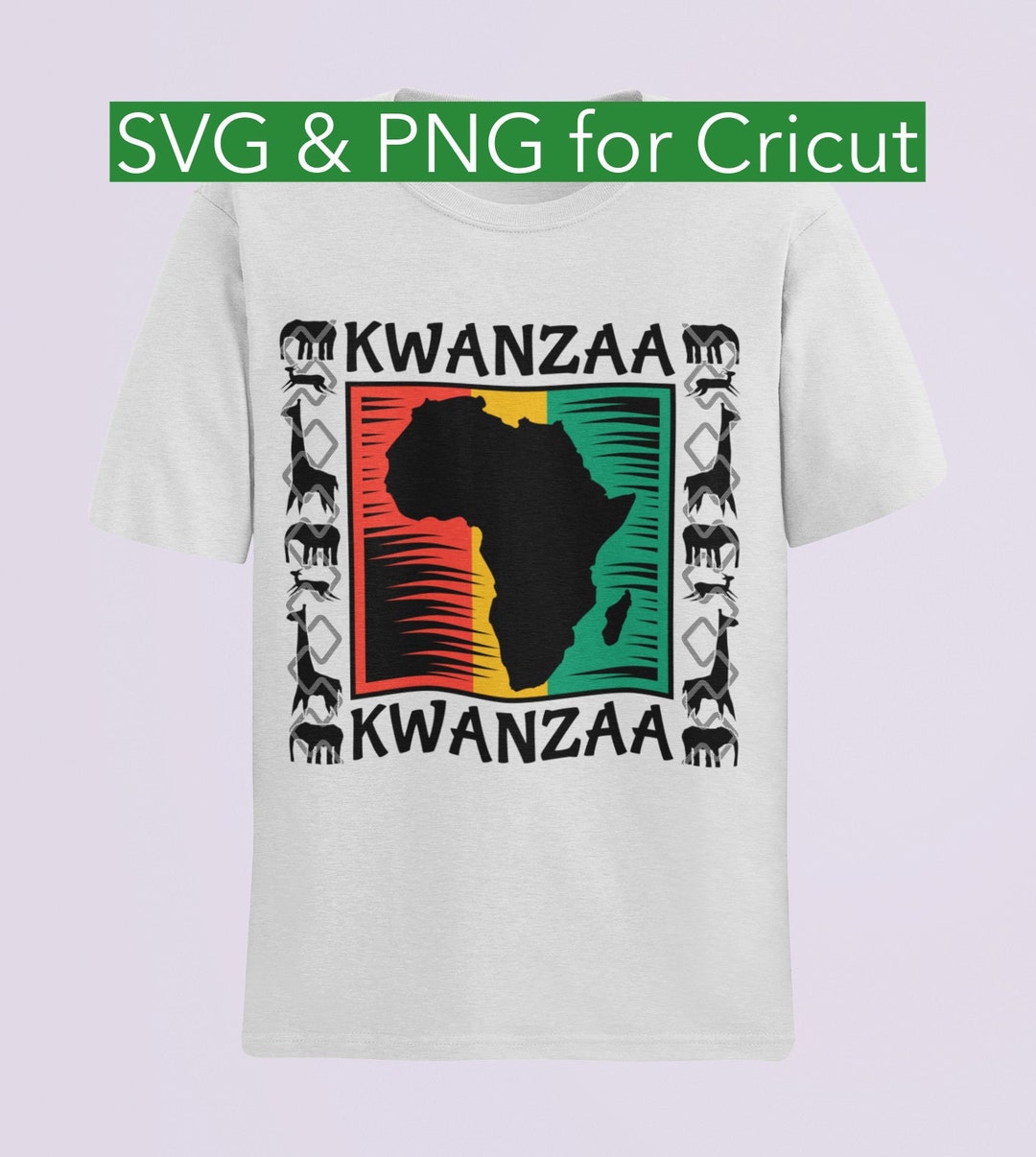 Kwanzaa Tee Essential Black Month Gift Clipart SVG Cricut PNG Digital ...
