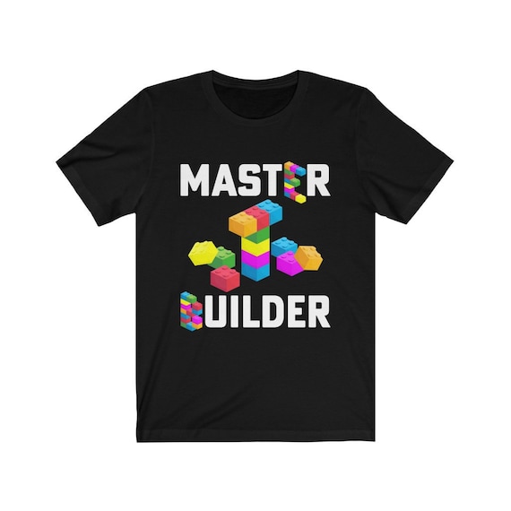 Kids Cool Master Builder Building Block T-Shirt For Boys Girls Kids Cool Master Builder Building Block T-Shirt For Boys Girls