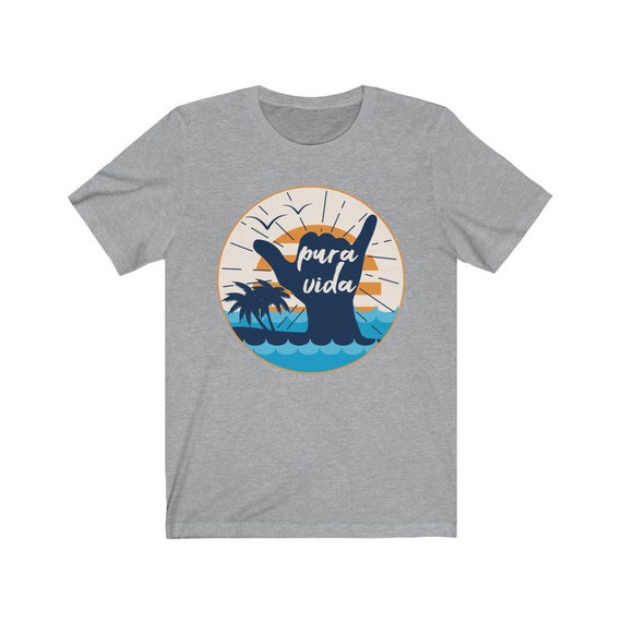 Pura Vida Costa Rica Shaka Sign Surfing Surfer Gift T-Shirt Pura Vida Costa Rica Shaka Sign Surfing Surfer Gift T-Shirt