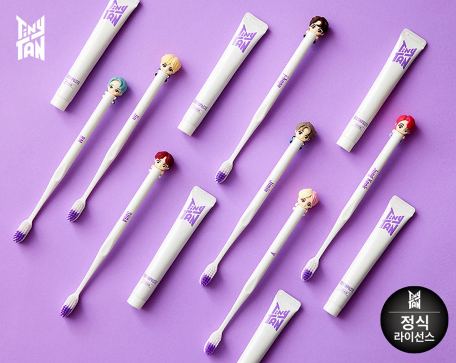 BTS Tinytan Toothbrush and Toothpaste Set / BTS ARMY Kpop Etsy