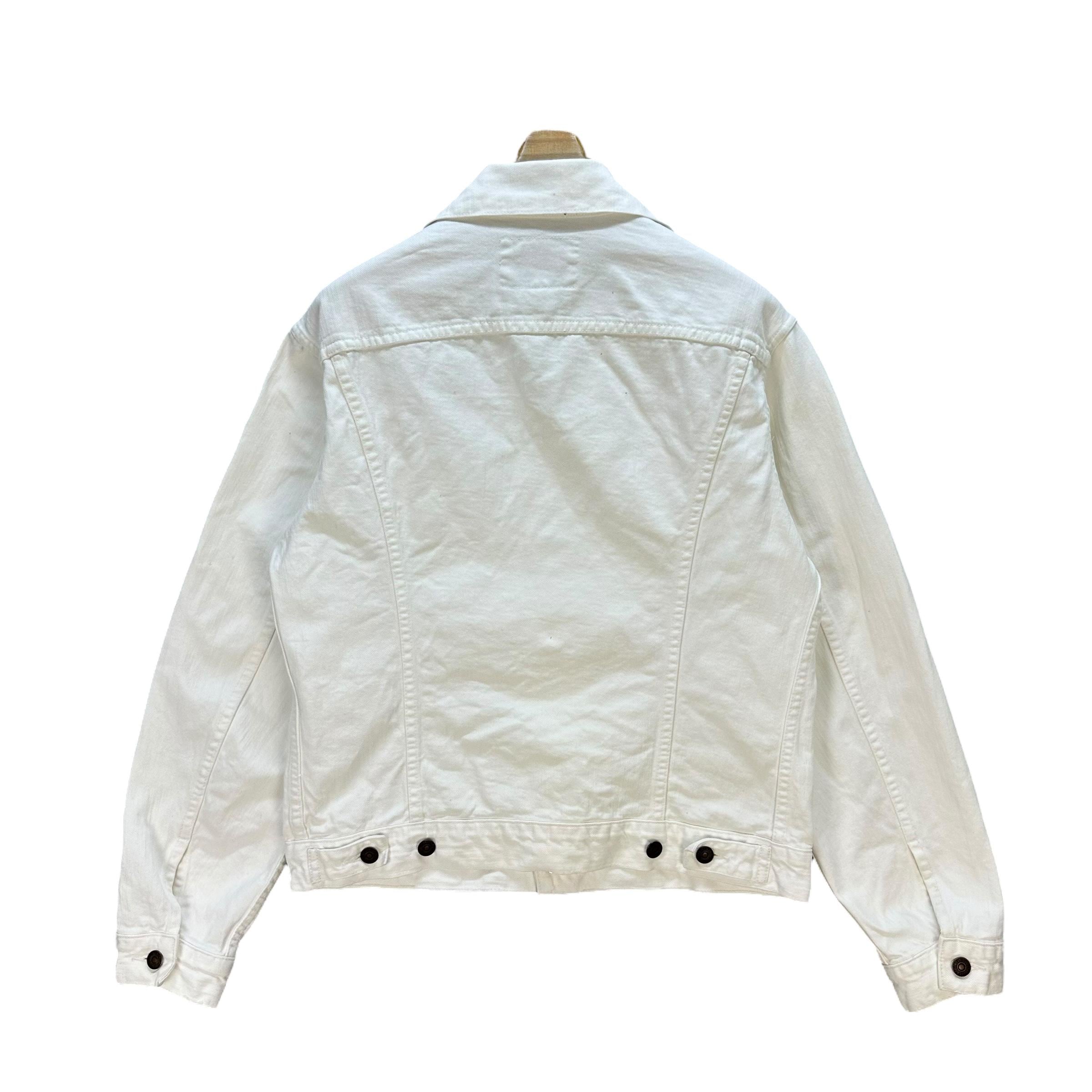 ヴィンテージ リーバイス ホワイトデニムジャケット - メンズ サイズ40
