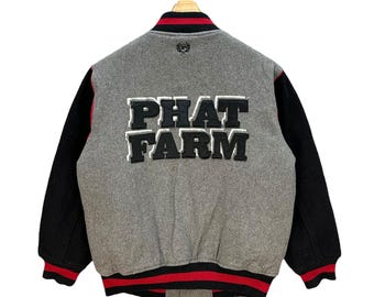 Vintage 00s Phat Farm Men's Denim Jacket/streetwear/hip Hop - Etsy