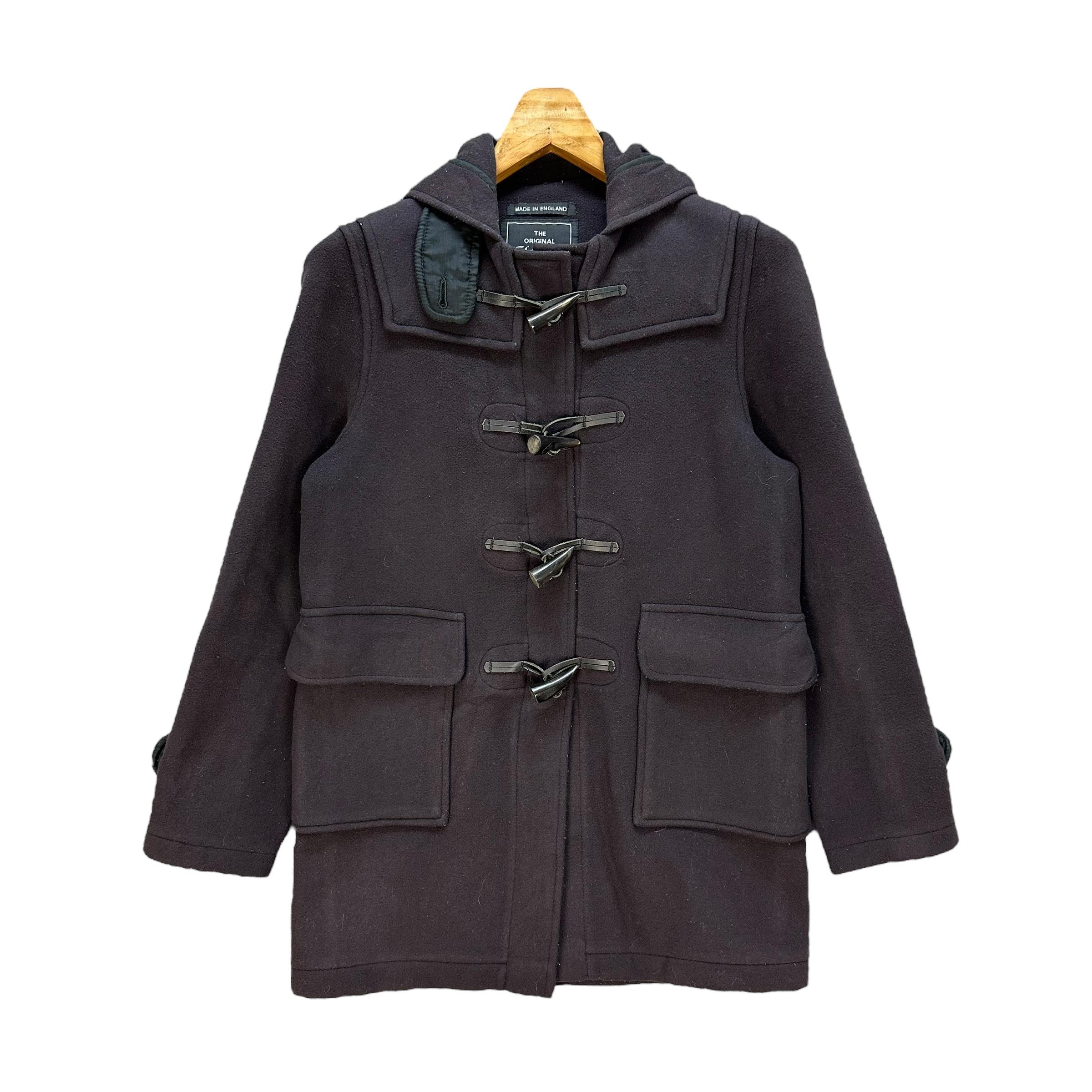 Vintage 90's GLOVERALL Made in England Wool Duffle Coat Size XS