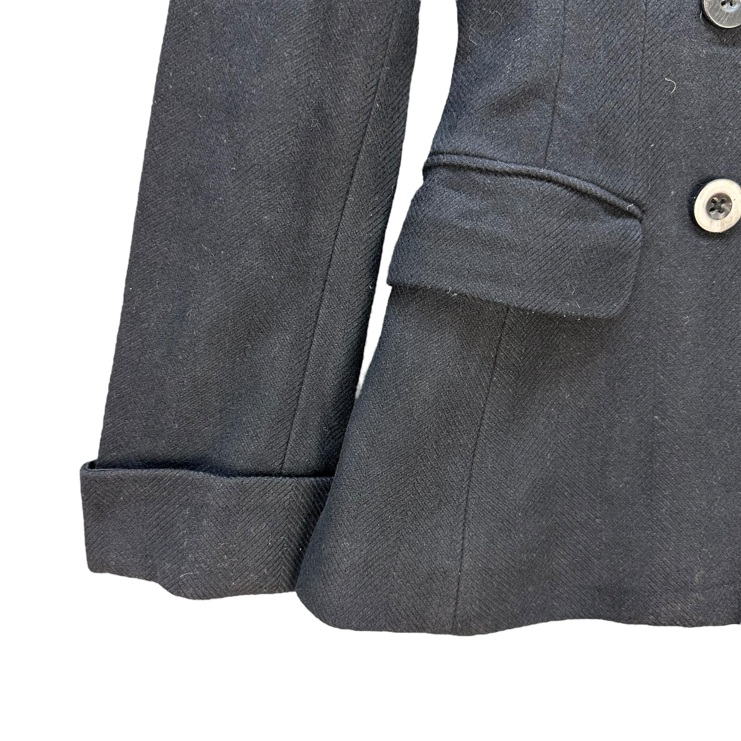 ラルフローレン ウール ヘリンボーン ダブルブレストコート - サイズ 9