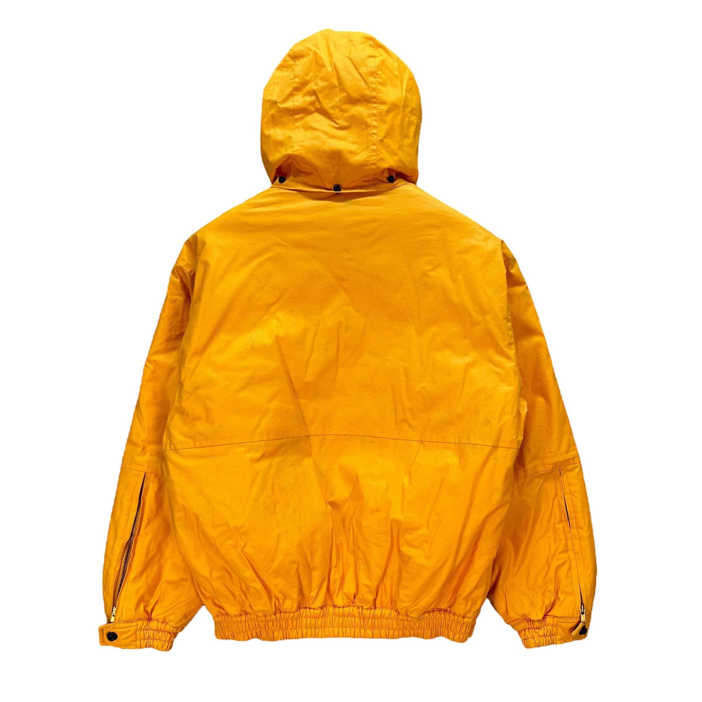 Vintage 90's CHRISTIAN DIOR MONSIEUR Orange Cotton Hooded Jacket