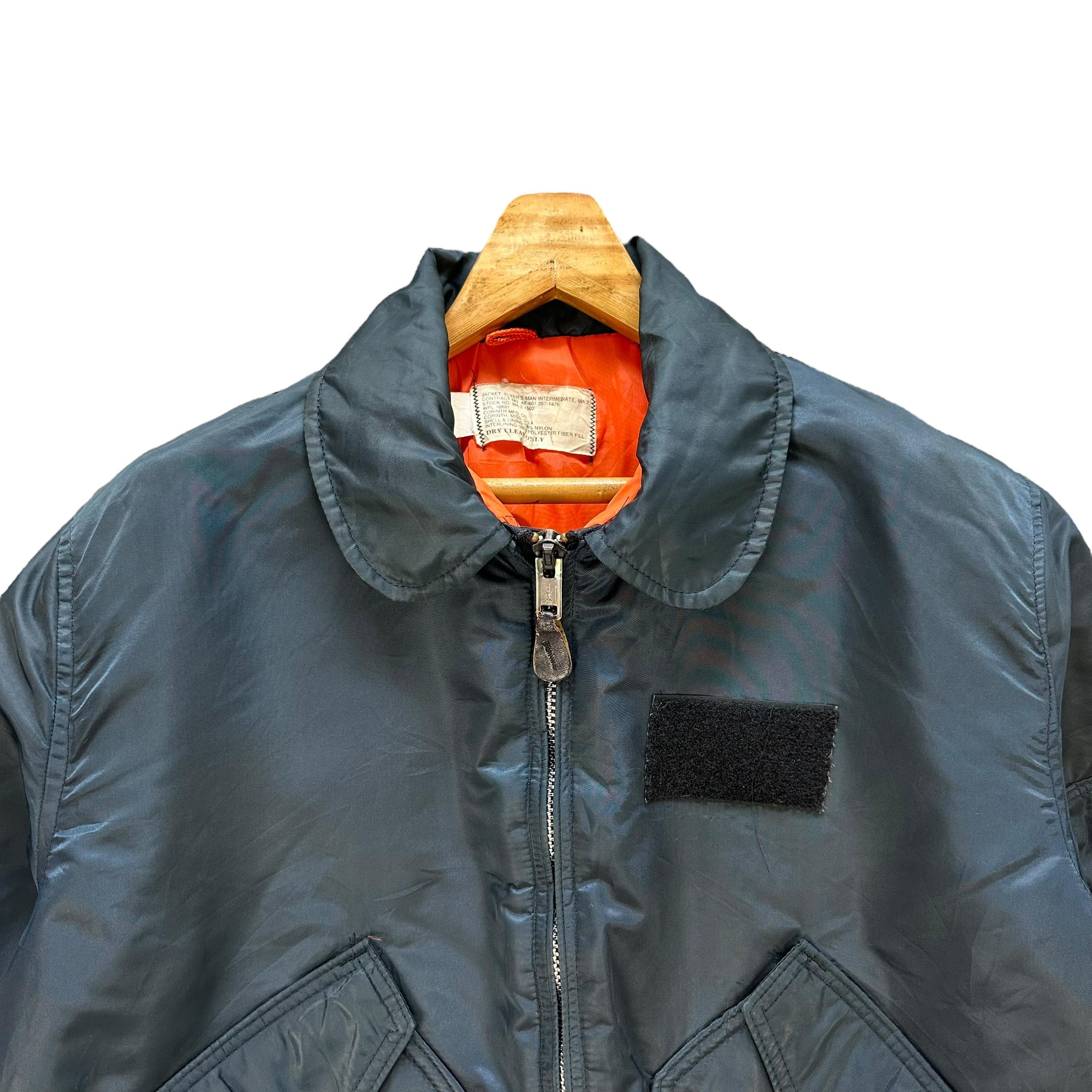 Vintage 80s Bomber Jacket: CORINTH MFG Flight Jacket, Made in USA
