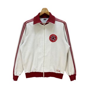 Felpa/Giacca sportiva vintage Adidas West Germany Kiyokoo Football Club, taglia 4 #A50-1172