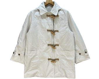 Abrigo estilo trenca vintage de los años 90 de Margaret Howell, chaqueta con capucha, talla L, hecho en Japón, atuendos casuales n.° 1503-A62