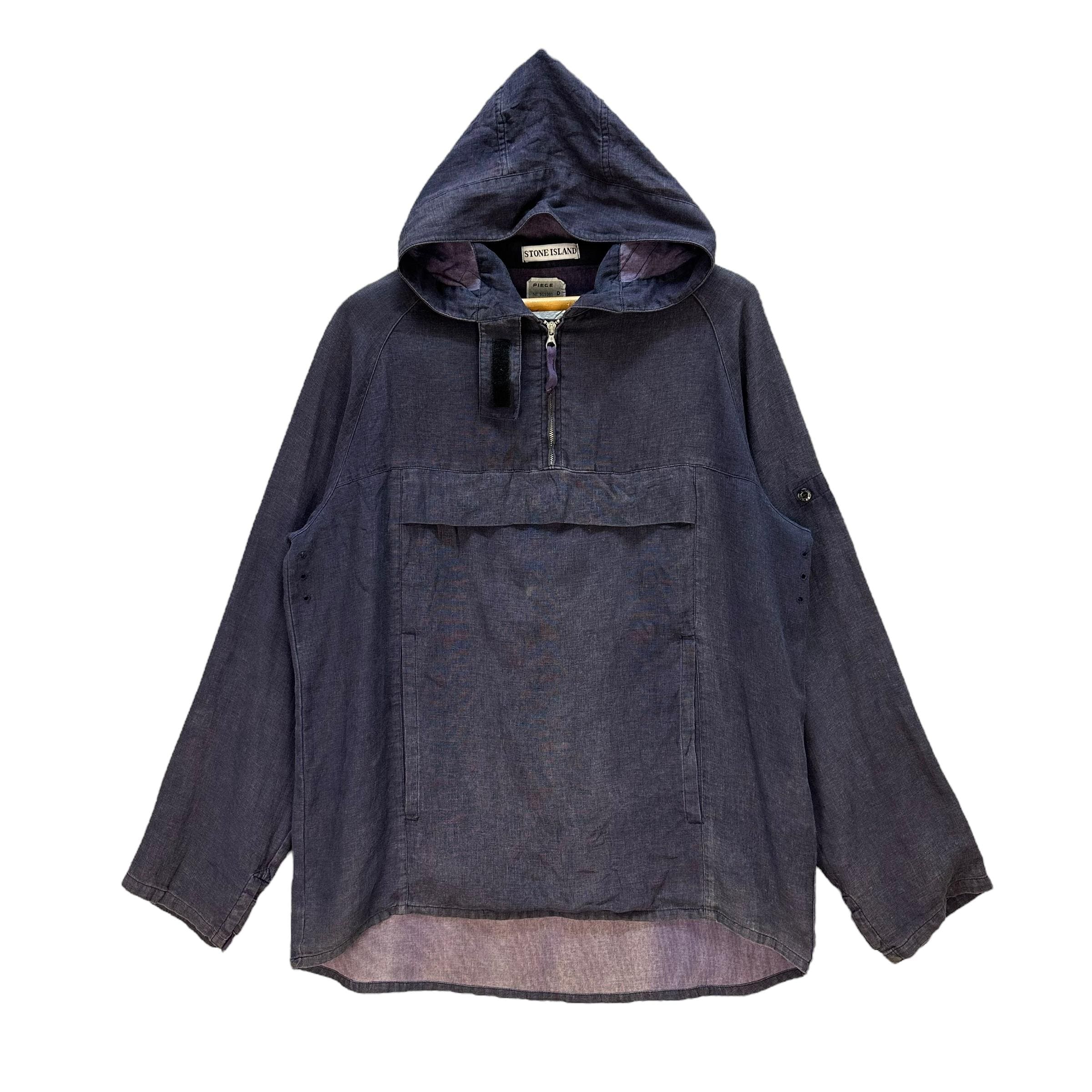 Vintage 90's STONE ISLAND Cotton Anorak Jacket Size M Made in