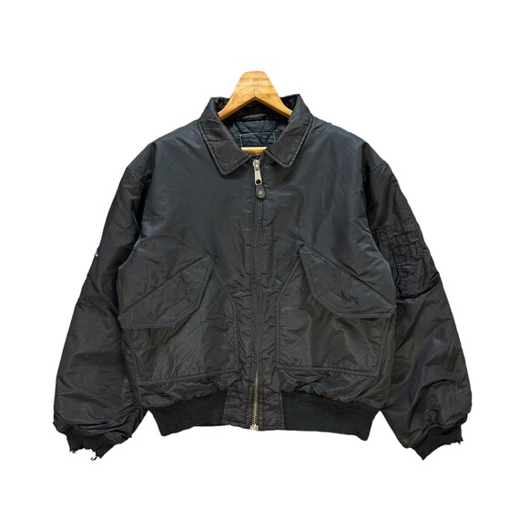 Vintage 88' WHITE ZOMBIE Freakazoid Heaven Black Bomber Jacket
