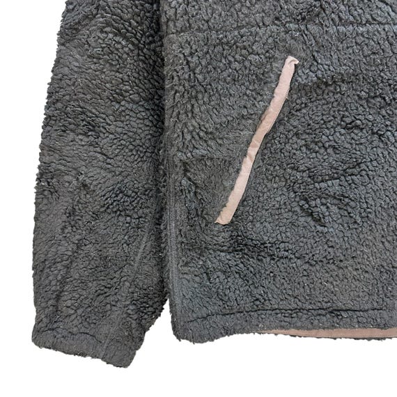 Vintage North Face Nanamica Fleece Jacket: Deep Pile Turtleneck, Men's M View 3